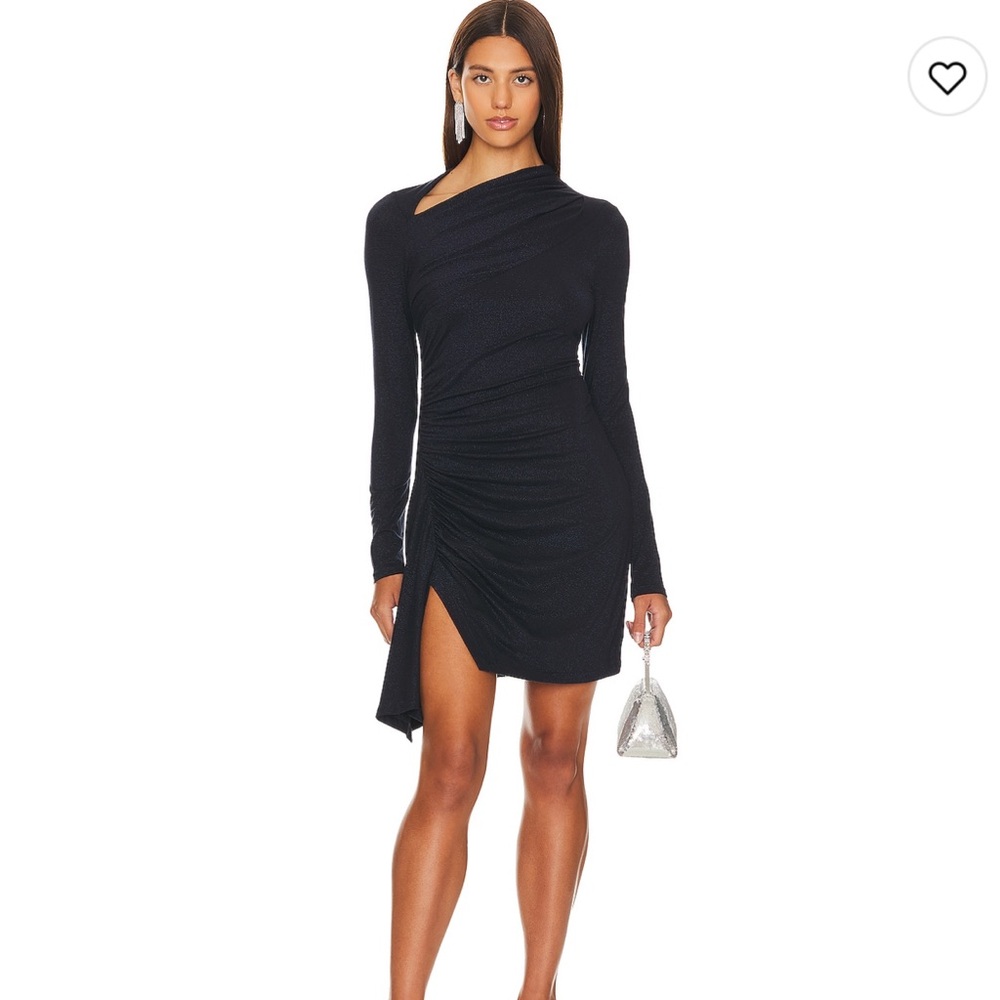 Revolve Lurex jersey x Enza Costa Navy Shimmer